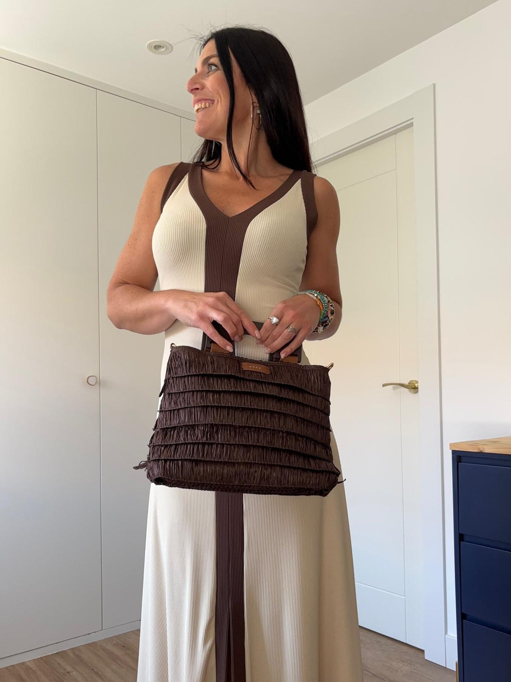 Bolso Rafia Chocolate (+ Colores)