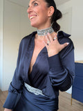 Choker Espejos Plata