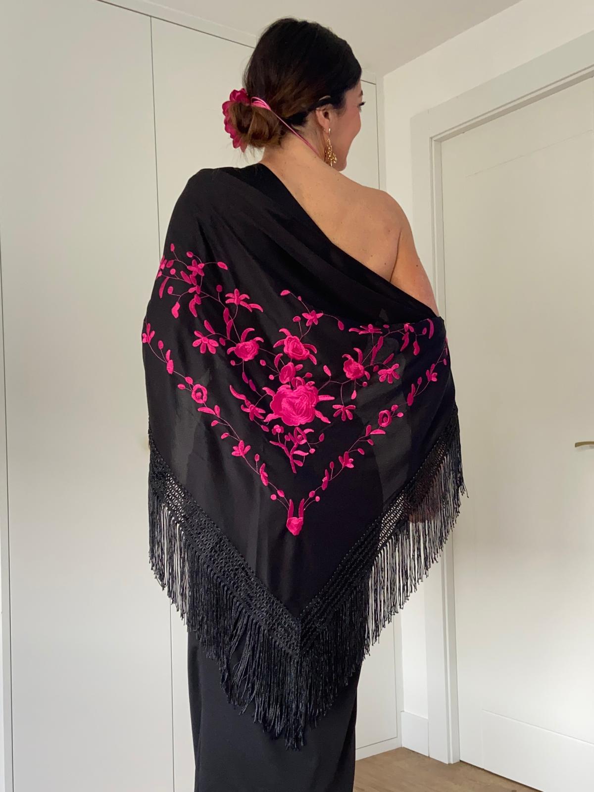 Mantón Fucsia