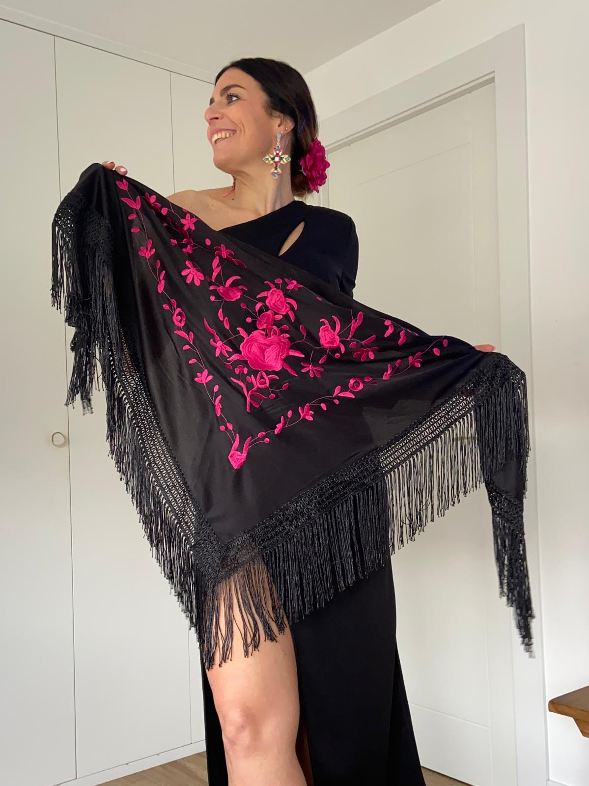Mantón Fucsia