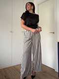 Pantalón Rayas Satén