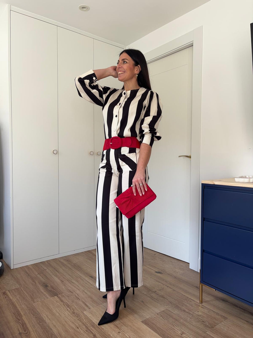 Bolso Plisado Rojo