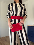 Bolso Plisado Rojo